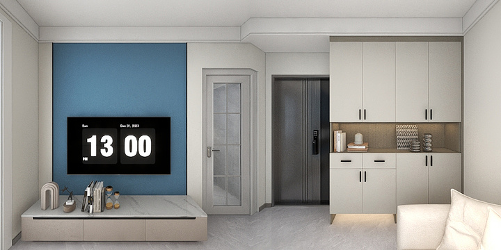 唐县大自然装饰-钰博园2-302户型图-装修设计方案