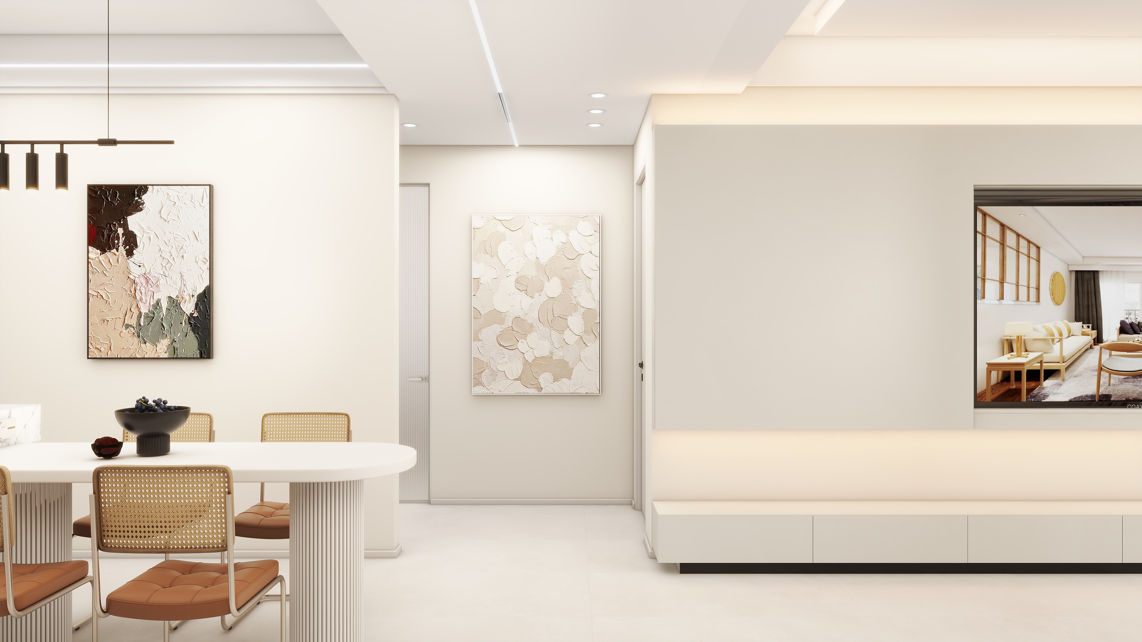 爬呀爬呀爬-九狮凯旋城124㎡4室装修效果图