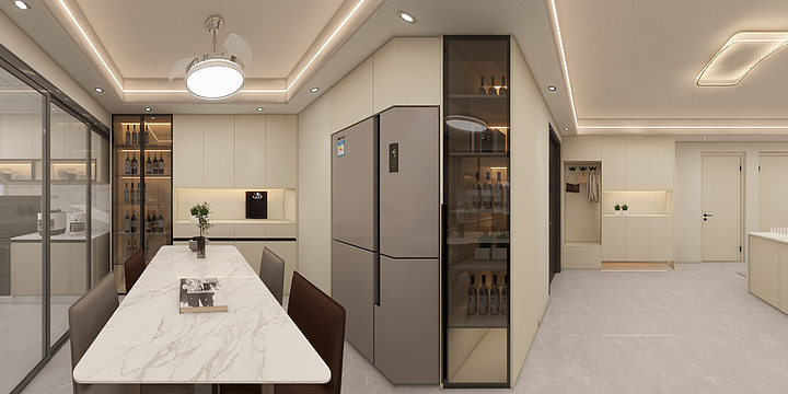 何一凡-翡翠豪庭-现代简约-装修设计方案