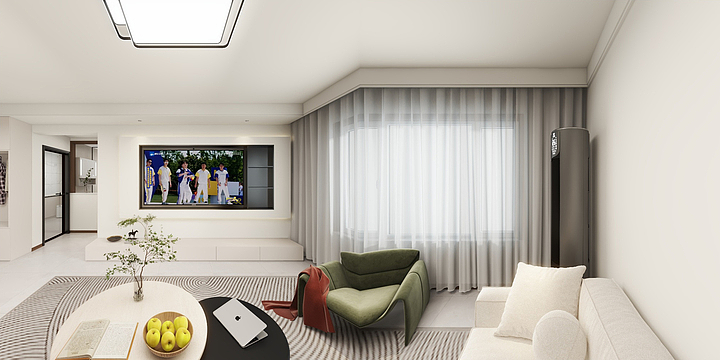 全案设计-陈强-山水天城130㎡-装修设计方案