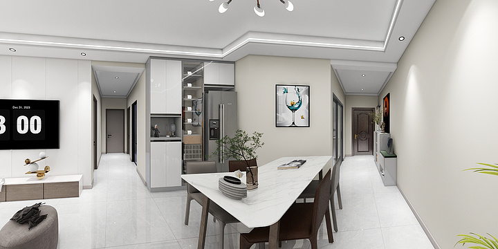 万家美装饰有限公司-中骏悦景府110户型6-1-1702室-装修设计方案