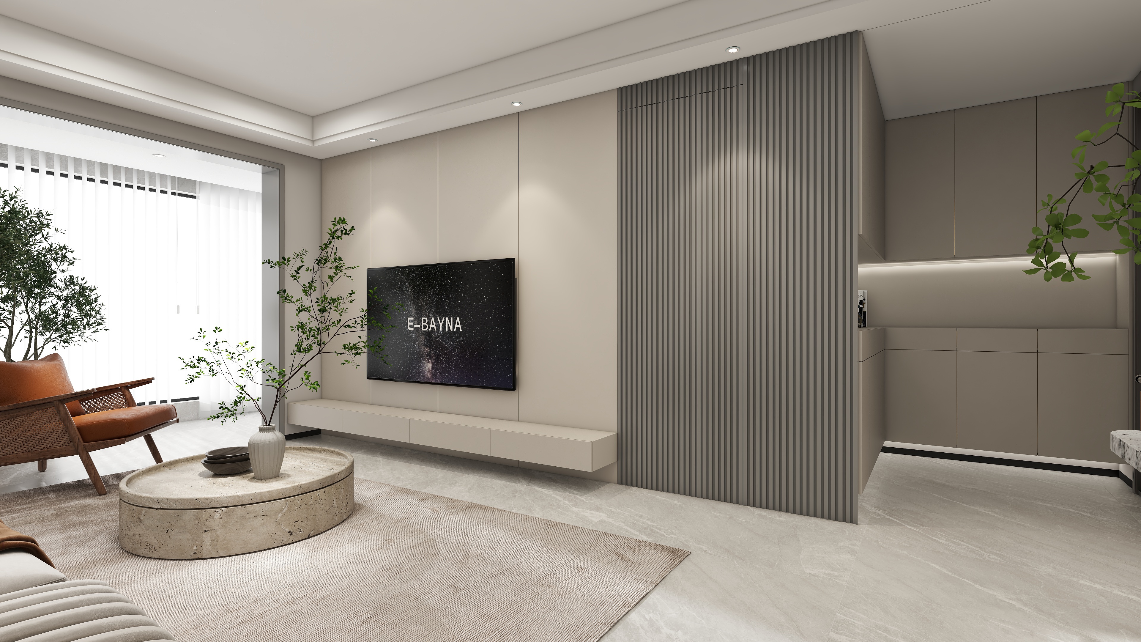 星空设计500一套-现代简约121㎡3室装修效果图