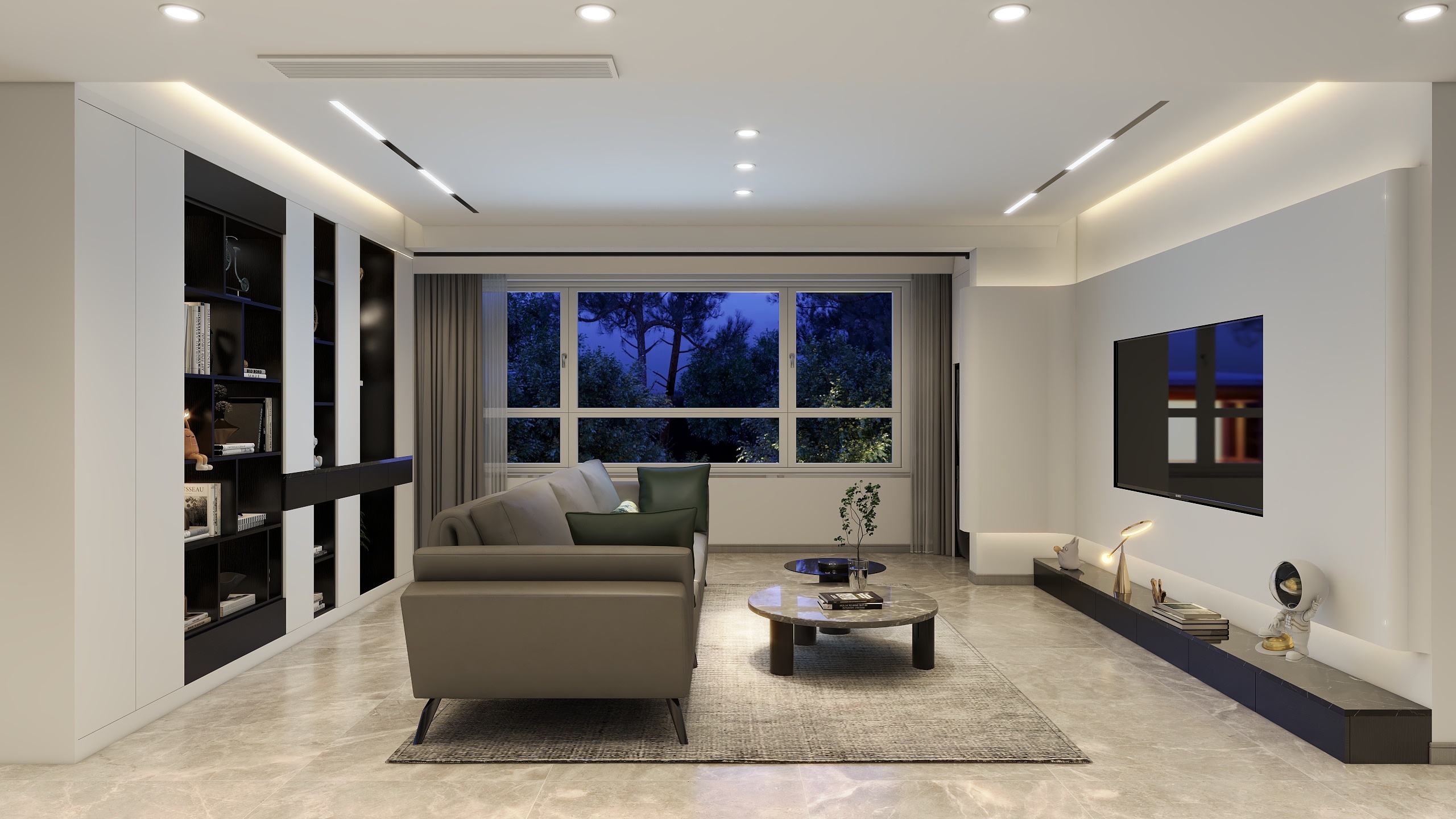 雨点斜飘-金鼎·学府壹号170.96㎡四室两厅两卫户型-装修设计方案