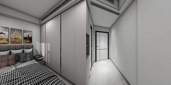 定制家具效果图设计-福佳-谷山壹品B户型-装修设计方案