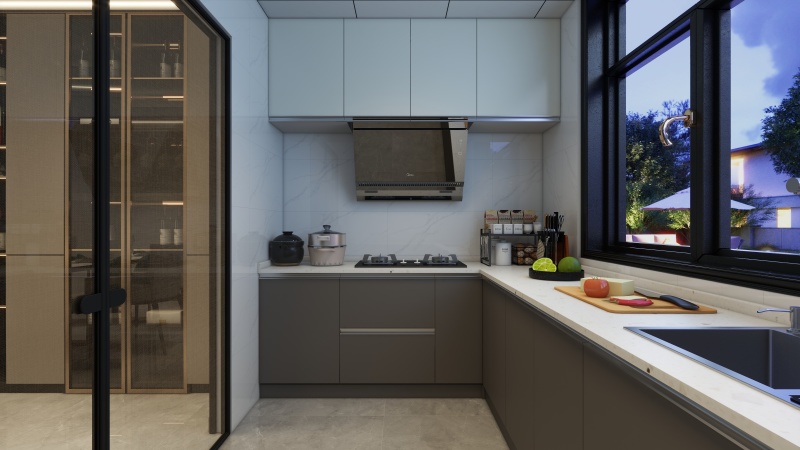 Modern Gray & White Kitchen Design Ideas