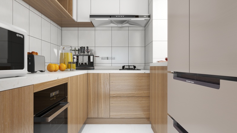 Modern White & Wood Tone Kitchen Ideas
