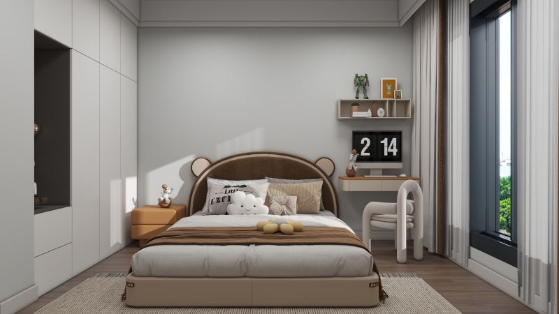 Contemporary Kids' Room with Playful Touches