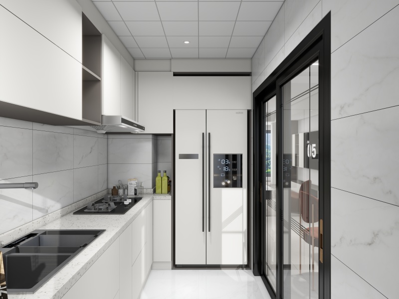 Modern White & Gray Kitchen Design Ideas