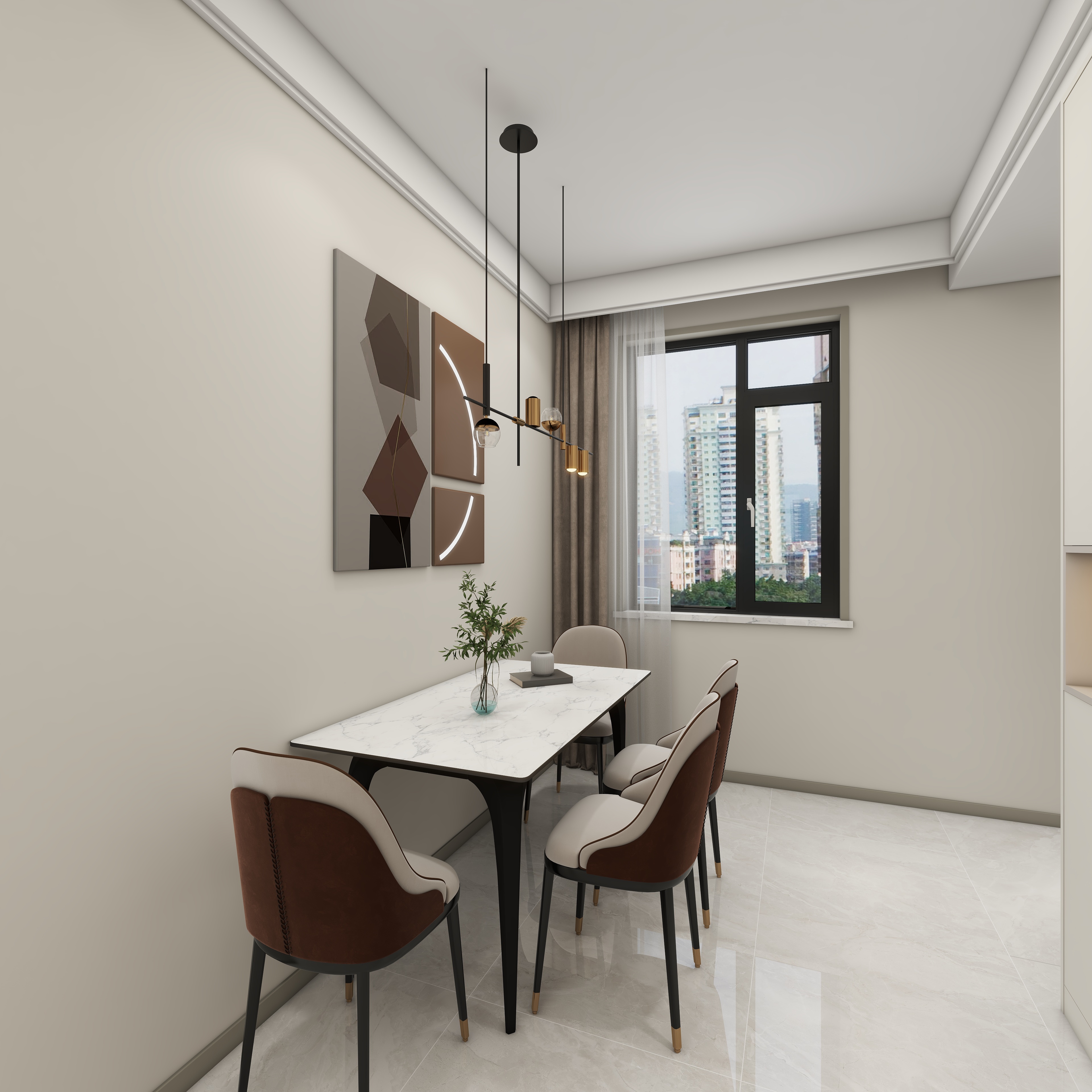 环宇0315-109㎡3室装修效果图