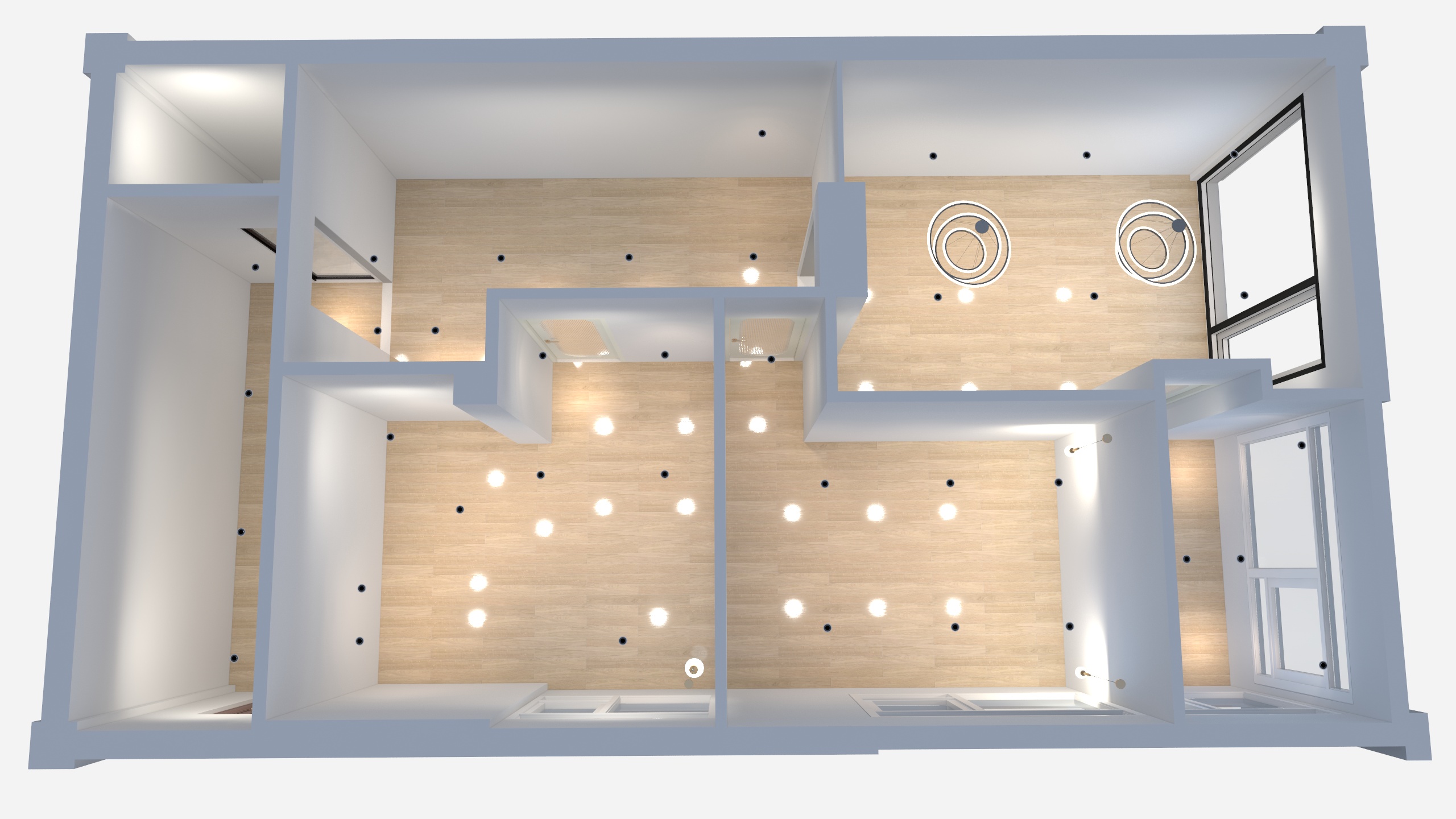 李新军-梵之美科技美容院设计平面图-装修设计方案