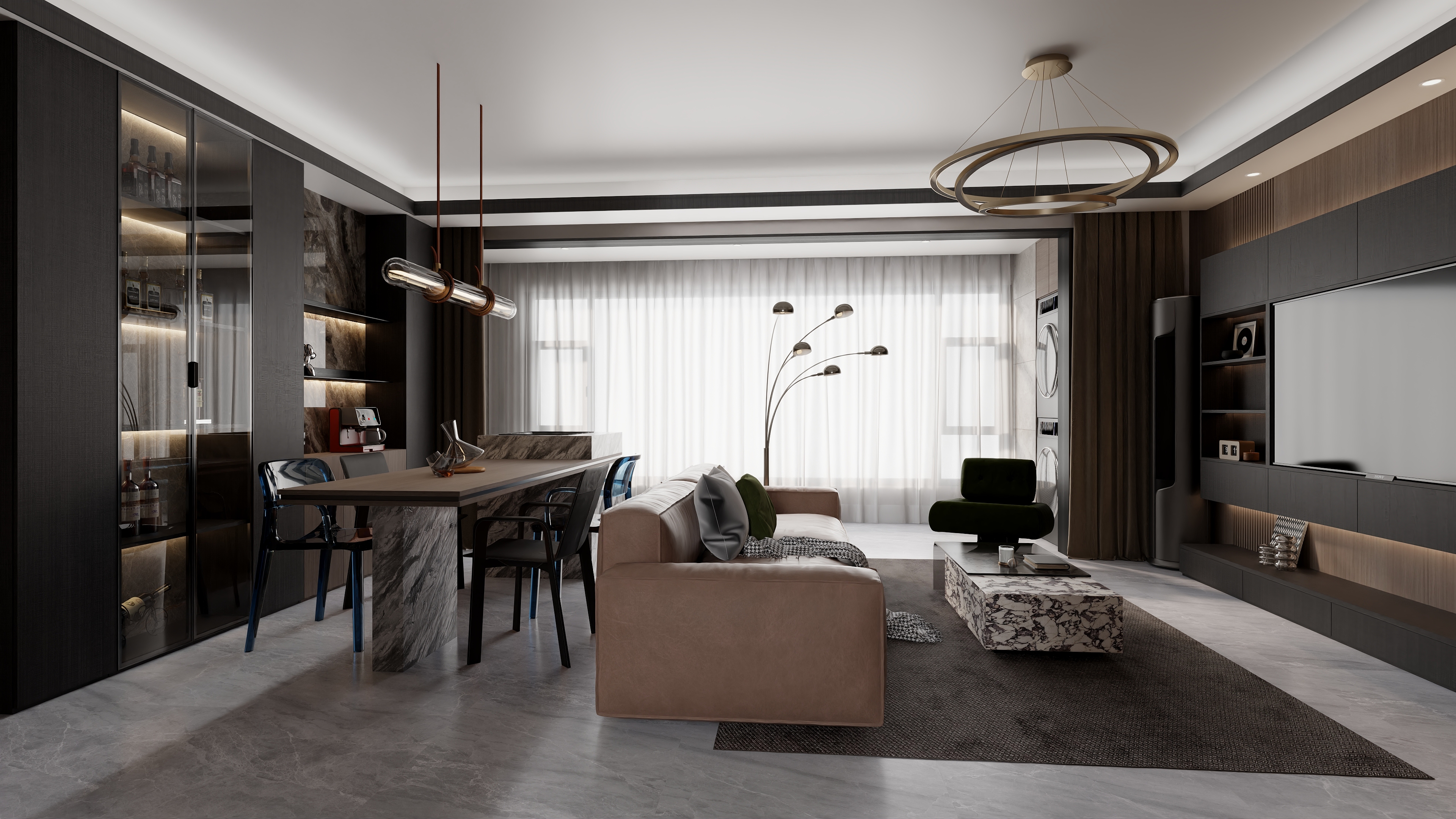 此间工作室CIJIAN-241㎡8室-装修设计方案