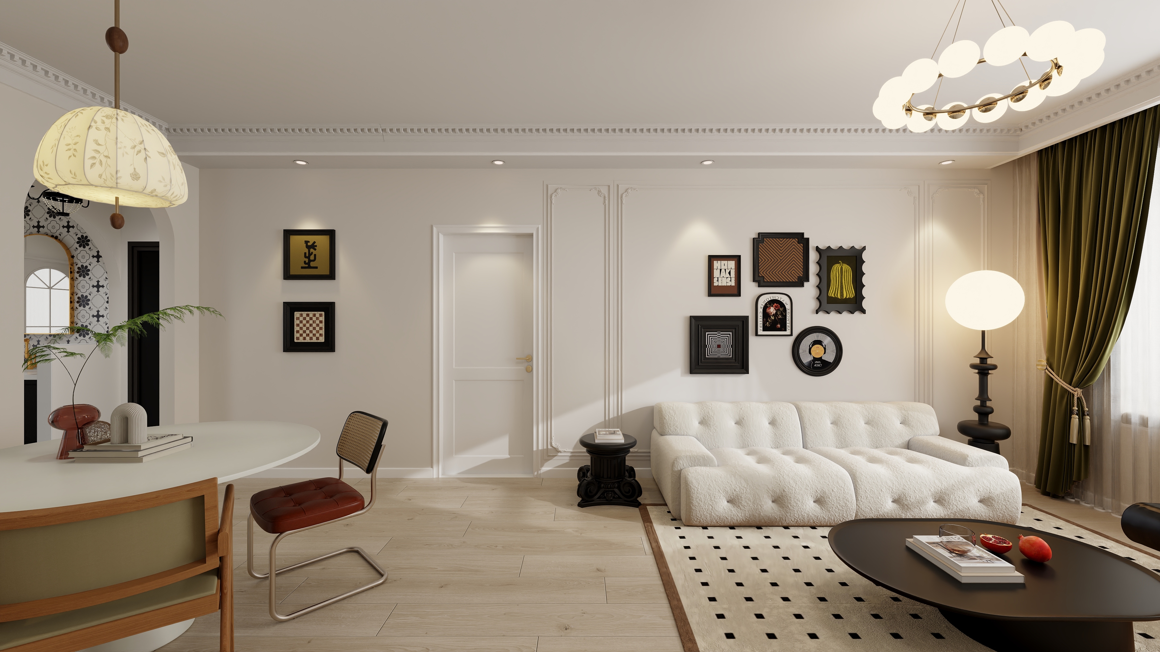 刘春伟-【流萤】中古风120㎡4室-装修设计方案