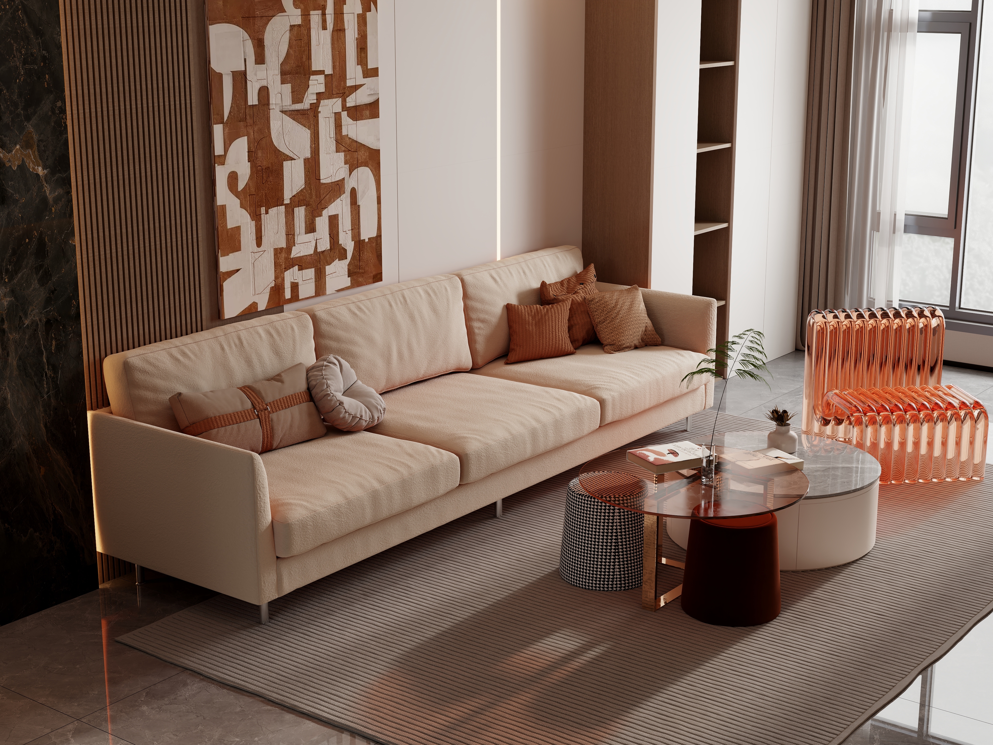 无言789-现代简约98㎡-装修设计方案