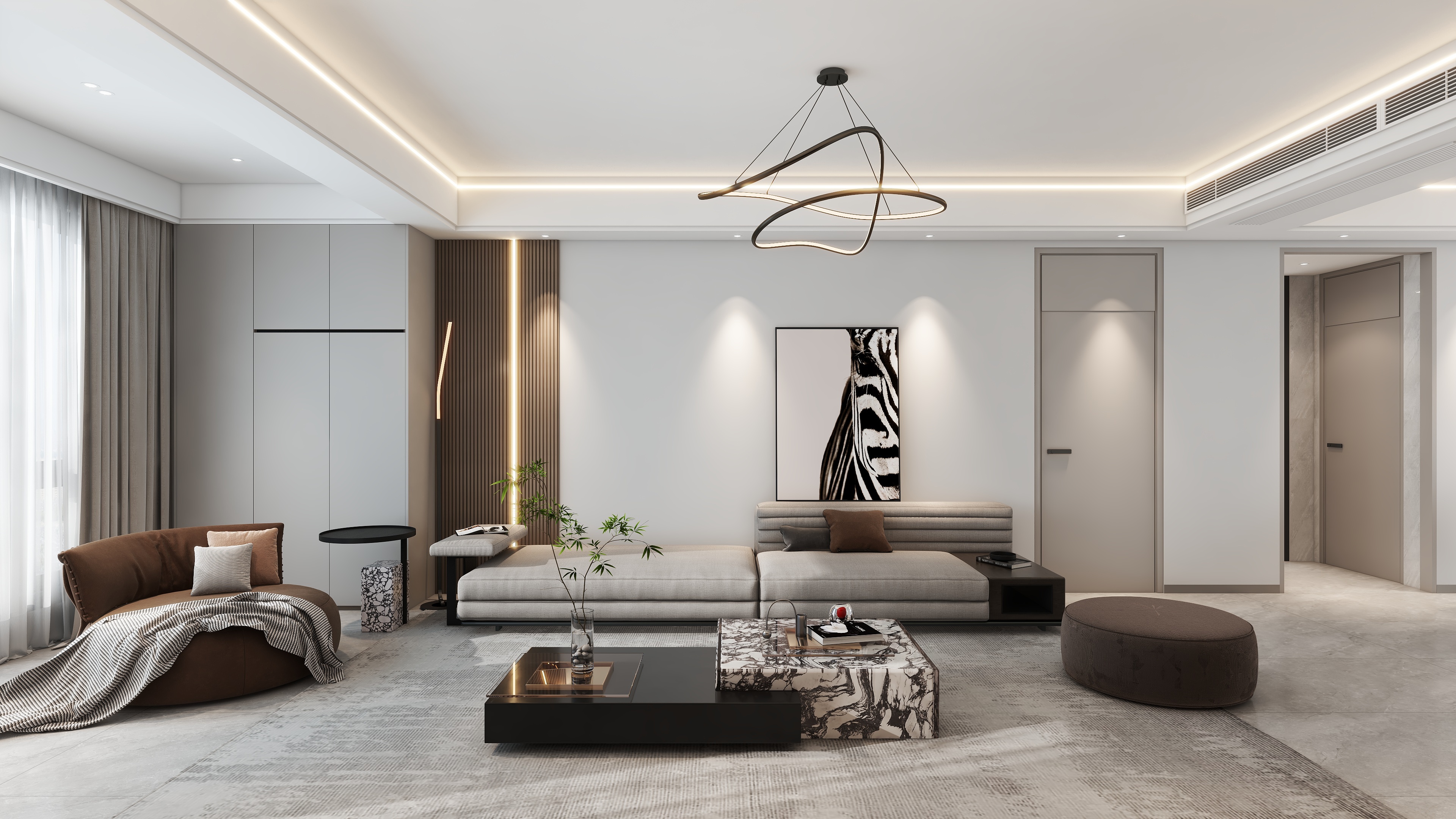 羽非设计-118方现代风3室-国信溪地美岸-装修设计方案