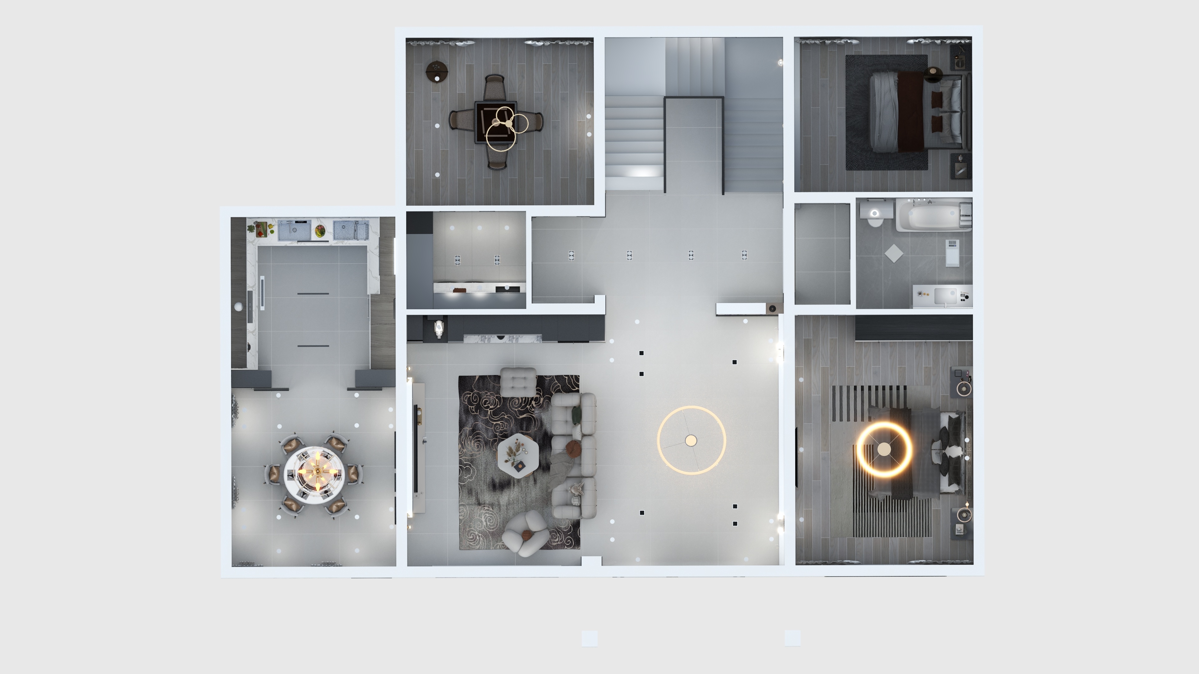 一六六八设计事务所-羊尖周家塘瞿姐别墅3D-装修设计方案