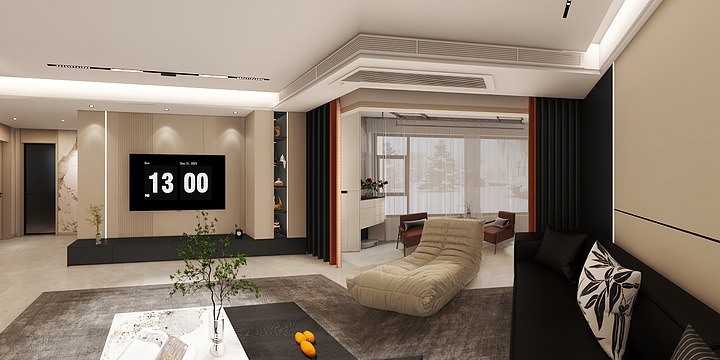 山西锦尚装饰-盛地禧园125平-装修设计方案