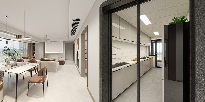 鑫逸装饰周小凤-明信云玺府129平方现代暖色调修改2-装修设计方案