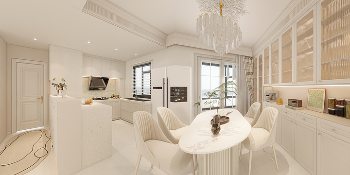 室内设计刘念-厦门法式奶油风-装修设计方案