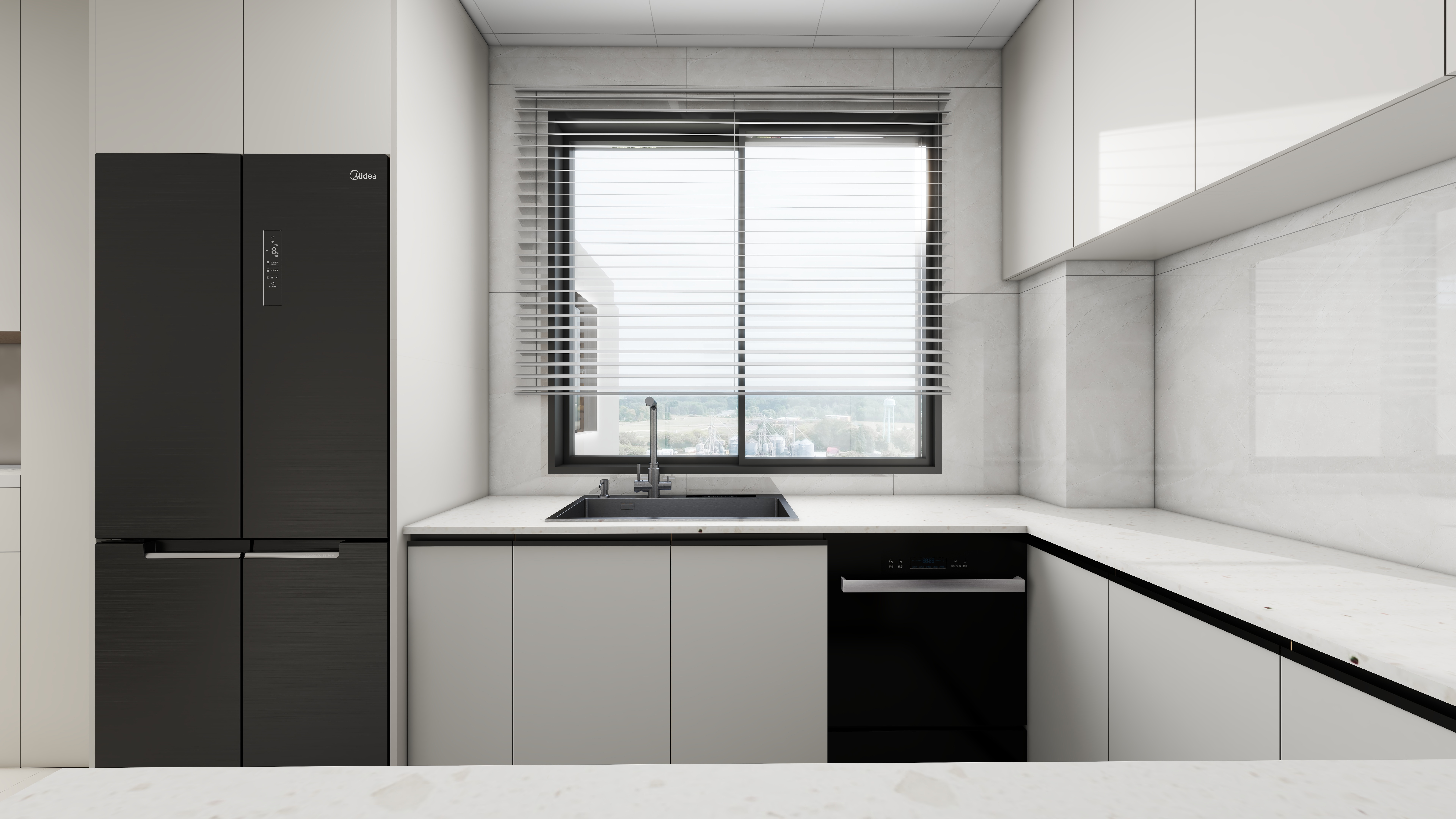 设计师冷豫磊-三居115M²奶油风全屋全景-副本-装修设计方案