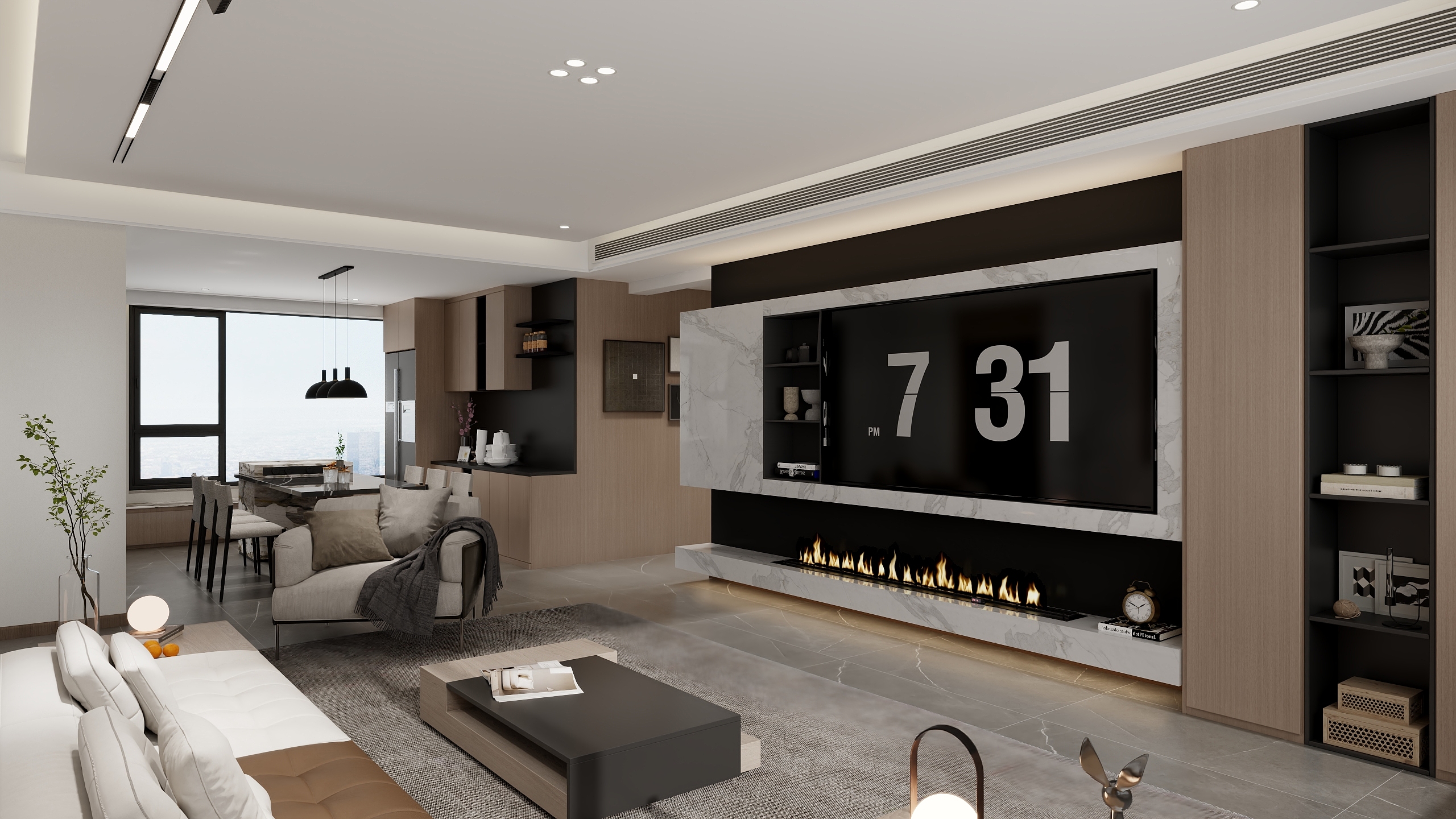 王铂灷-上达观玉珑庭现代简约143㎡3室-装修设计方案