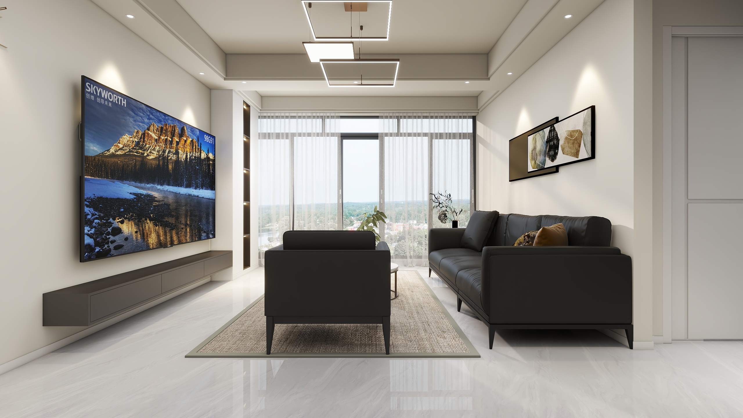 张亚兰-现代简约-装修设计方案