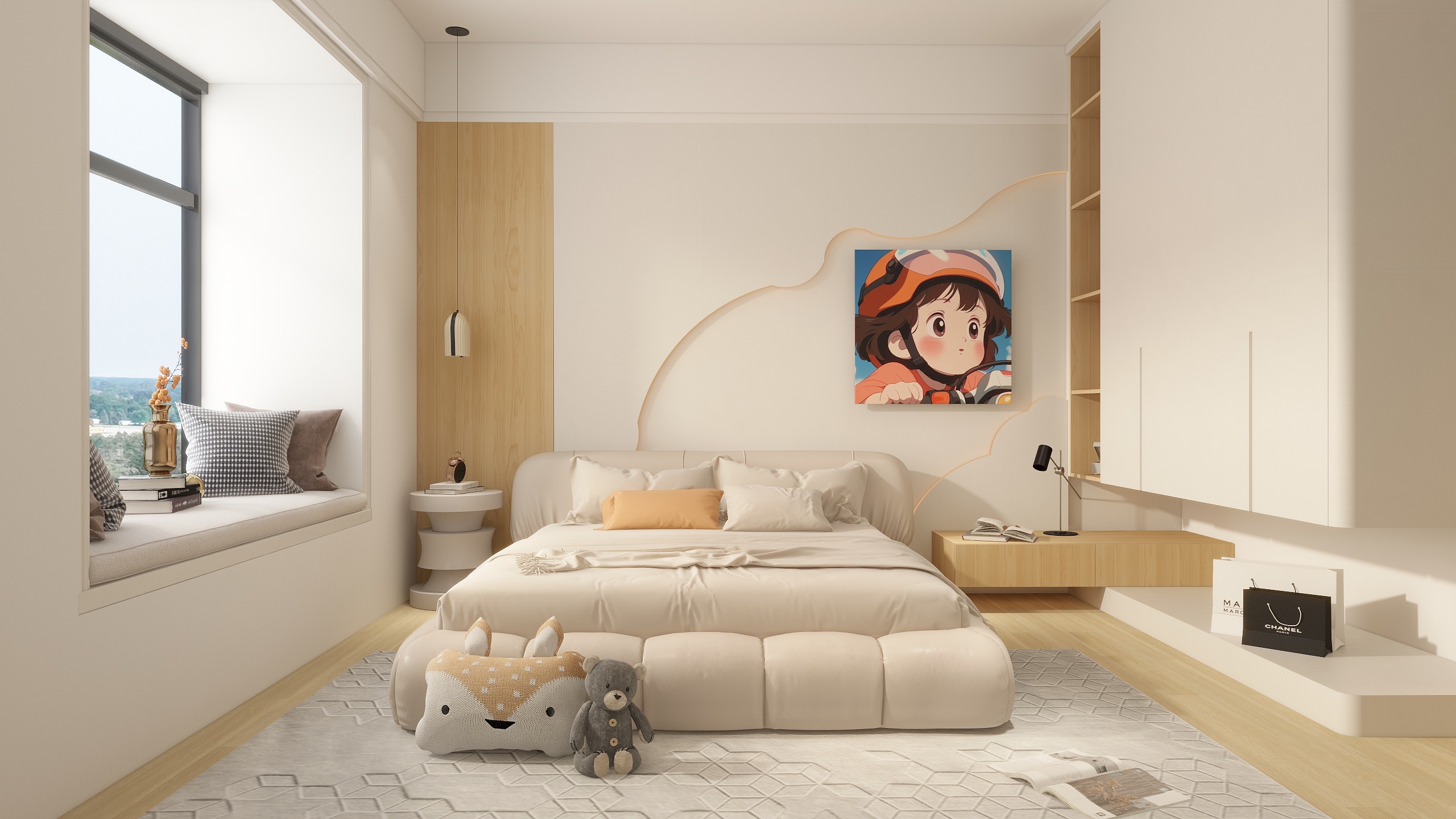 韦百承-彰泰红114㎡4室-装修设计方案