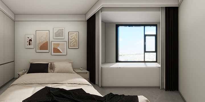 熊一.-黑白灰-装修设计方案