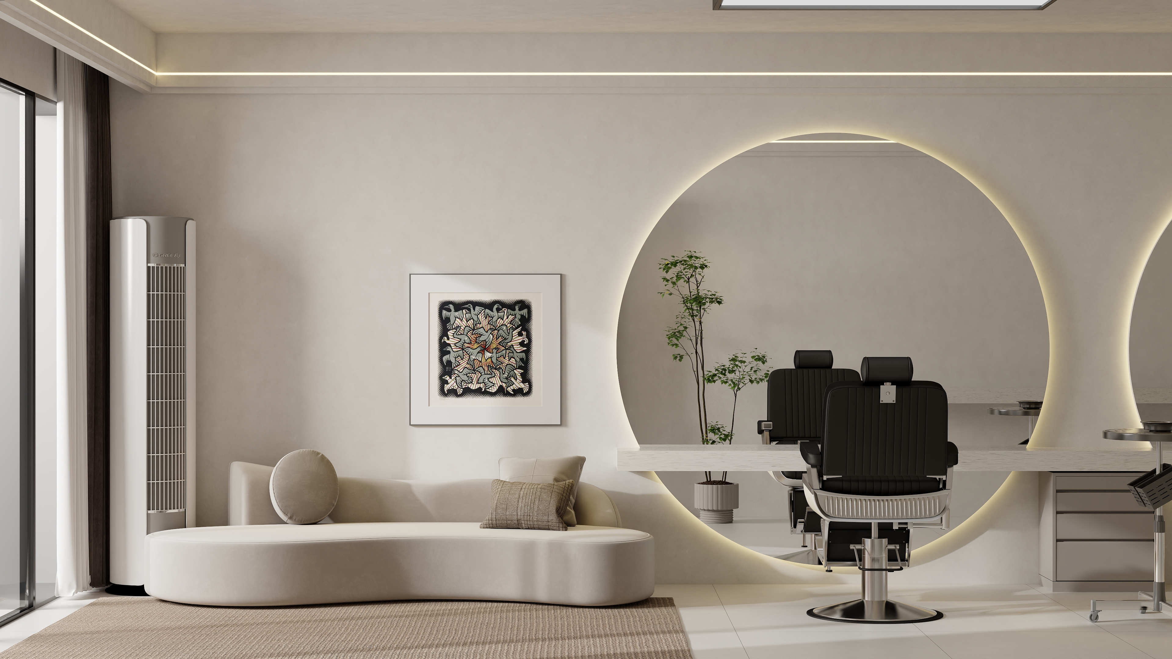 上海华锋国际设计工作室李锋-60㎡1室-装修设计方案