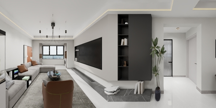 热爱生活的大白-凯丽大厦135㎡-装修设计方案