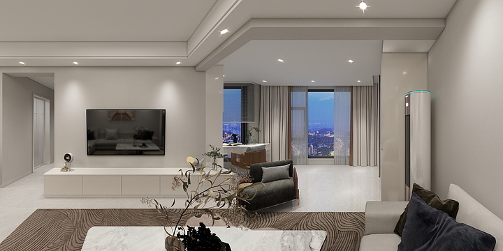 南国鼎峰南充分公司-会展新城38-2-604-装修设计方案