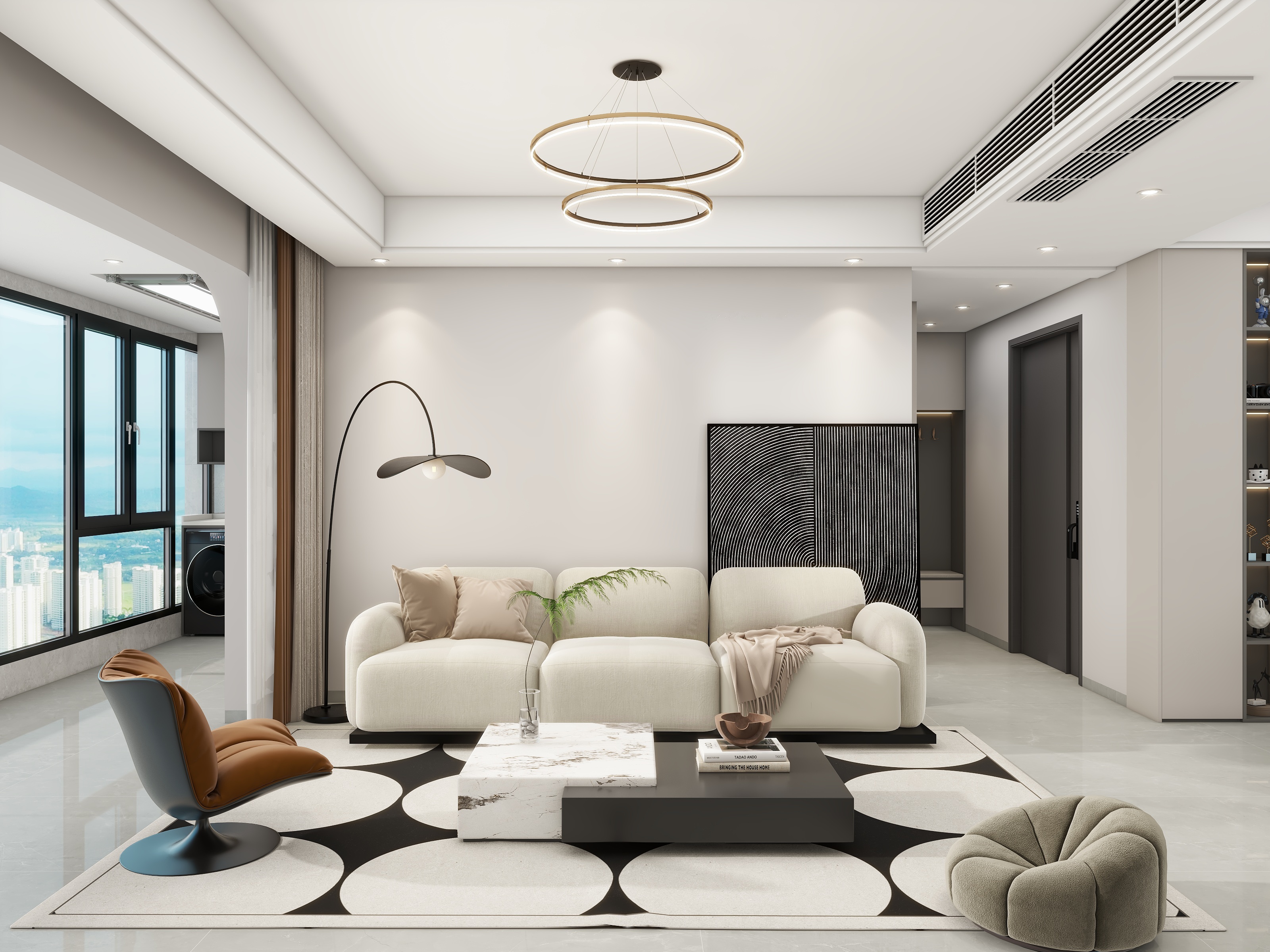 李青越-140平方现代简约四居室装修效果图