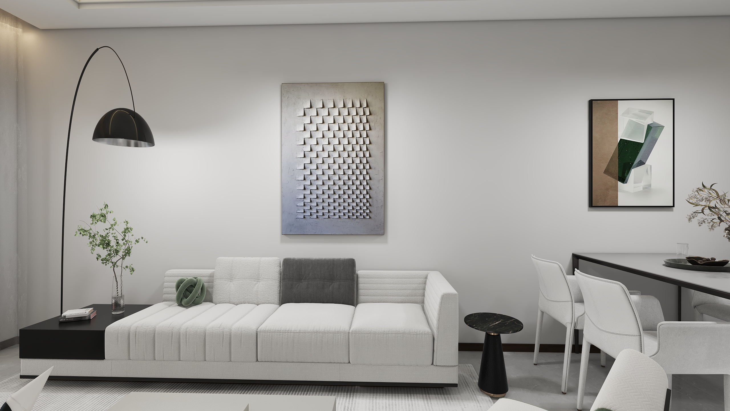 西安全屋定制中心-万科金域东郡87㎡3室-装修设计方案