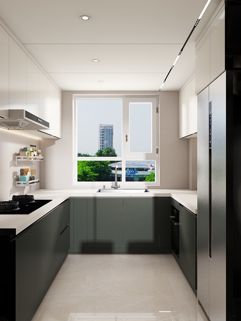 闫妍全案设计-万民新天地奶油风4-1-703-装修设计方案