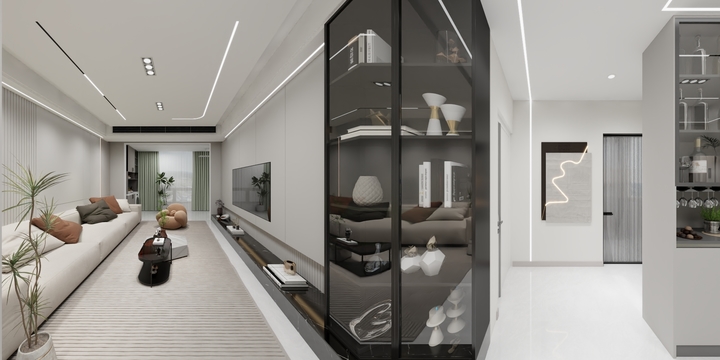 江鸿设计丶墨染-锦绣兰庭《冬日恋雪》 赵亚峰-装修设计方案