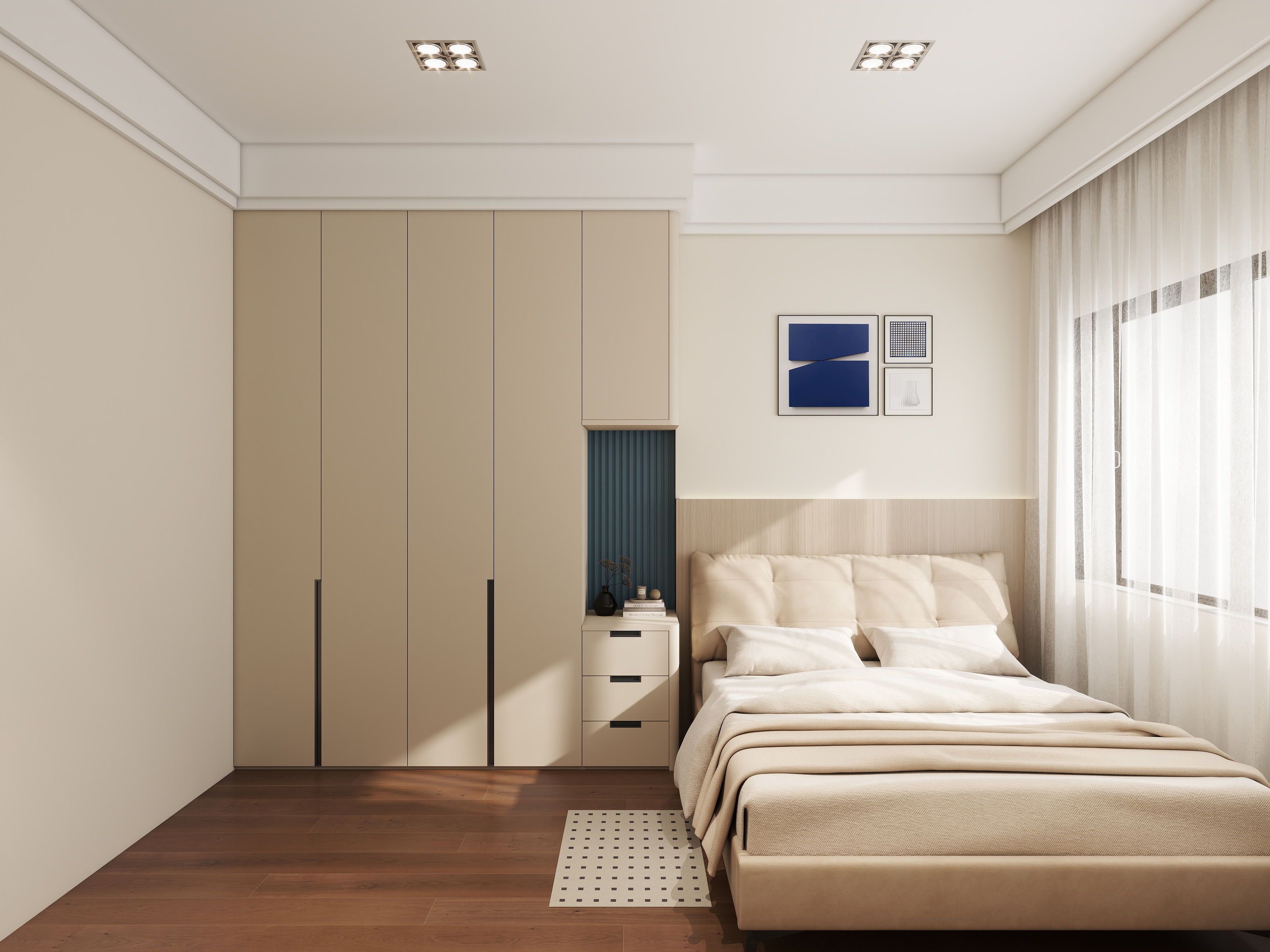 叛逆设计师-精装房改造蓝色主题133㎡3室-装修设计方案