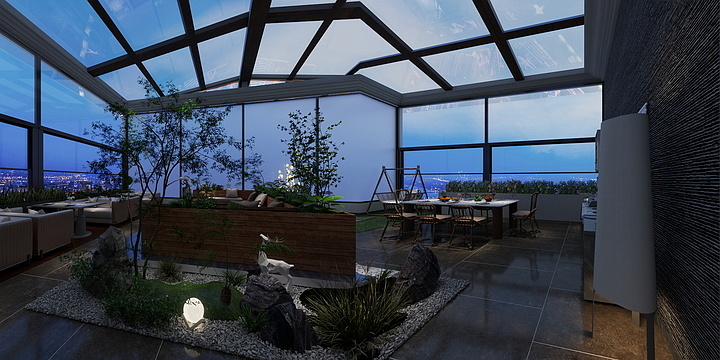 雅尔创意空间工作室-企业独栋四楼屋面-装修设计方案