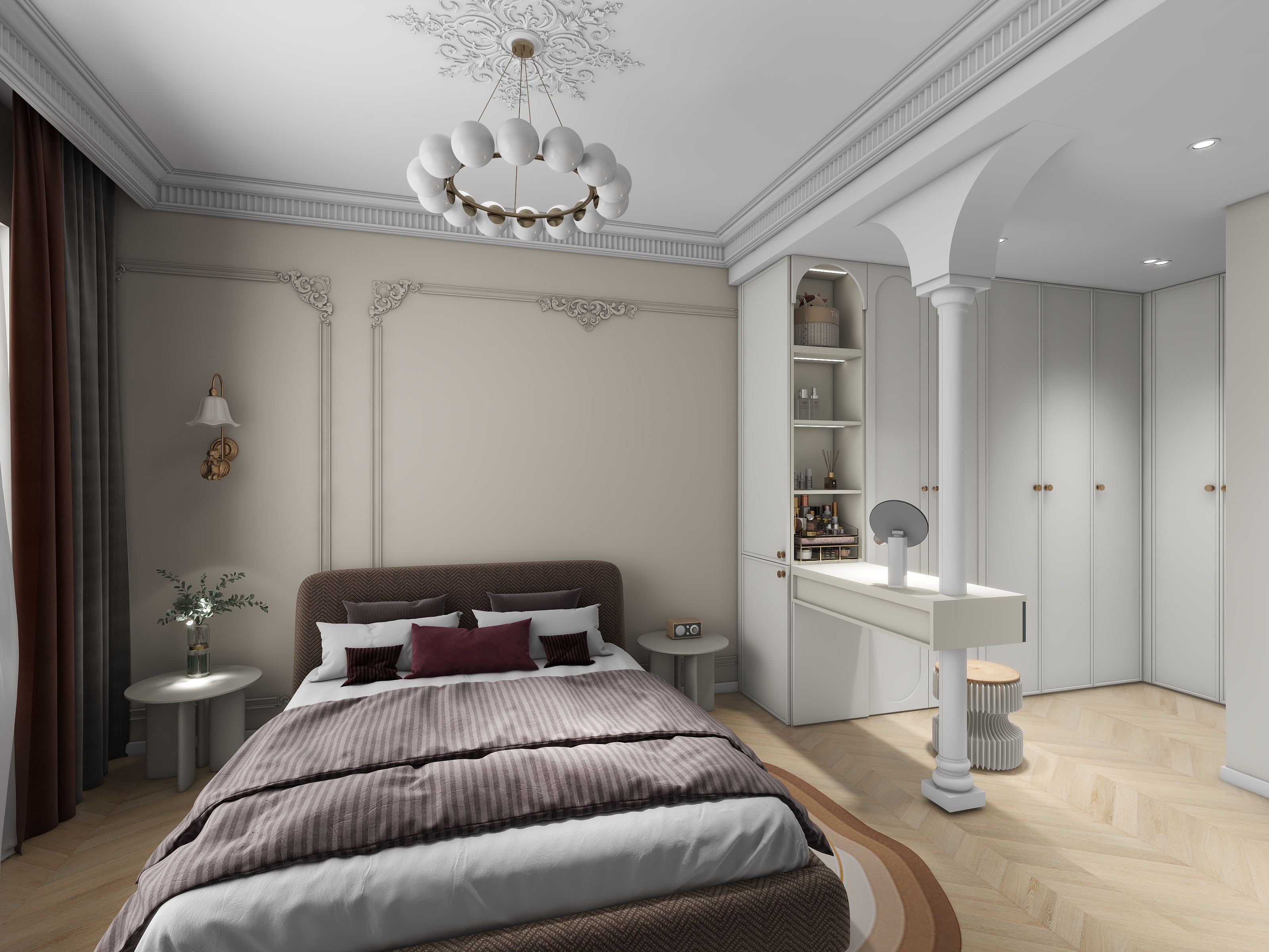 设计师樊雪-温柔法式|领地锦尚兰台125-装修设计方案