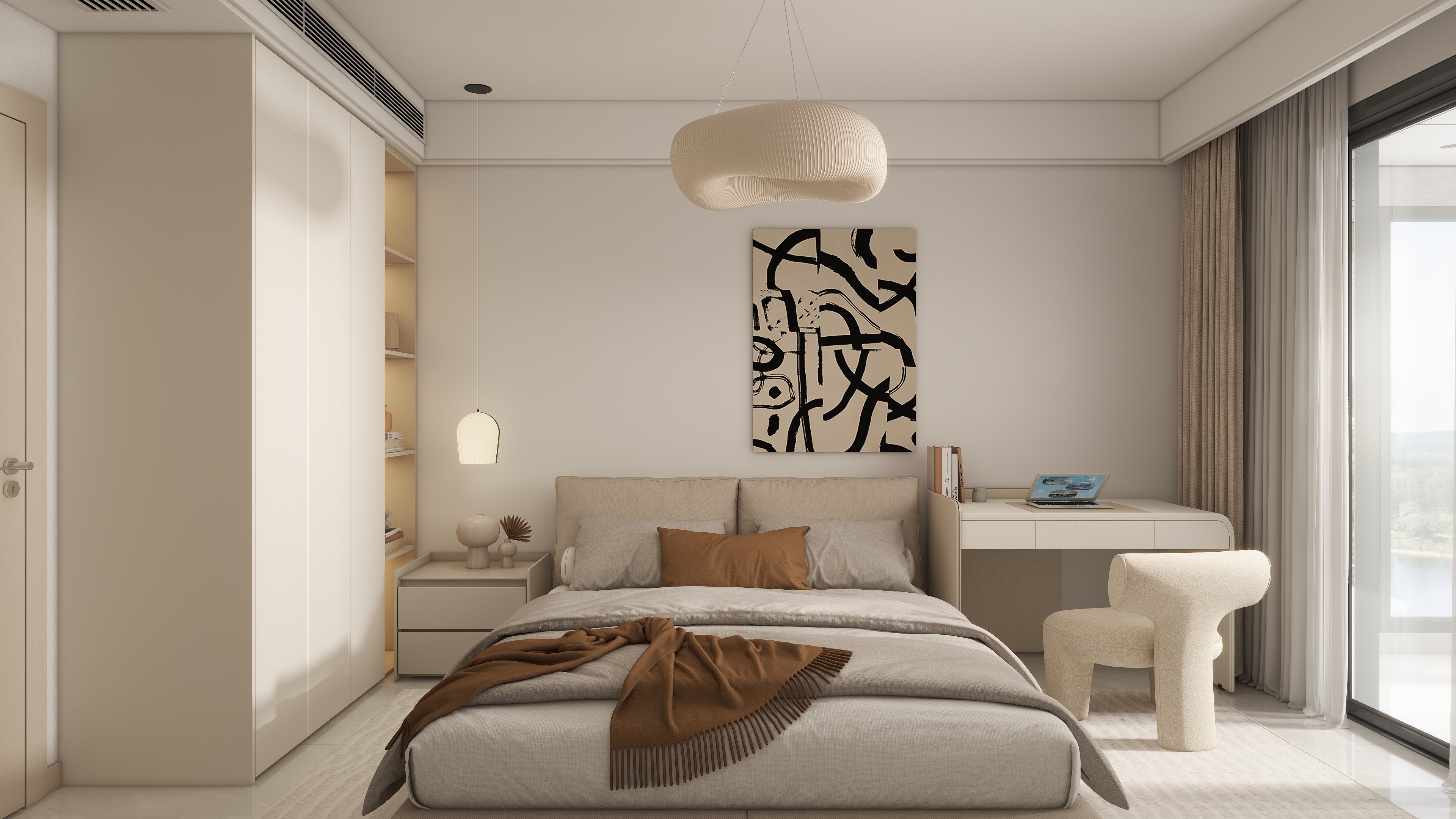 不知空间-仟禧雅苑125㎡1室-装修设计方案