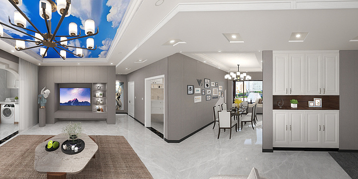 夏末夜微凉123-125㎡2室-装修设计方案