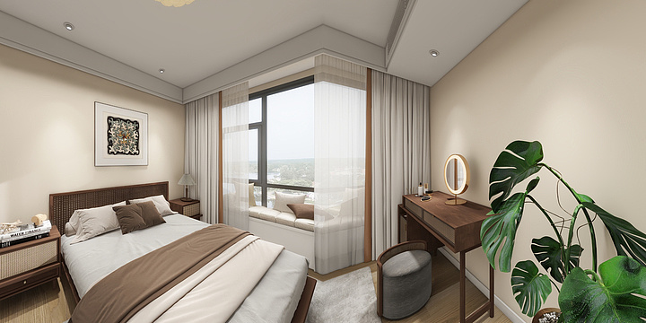 橙子空间设计-罗牛山璞域4#1-1001房设计（3.5）-装修设计方案