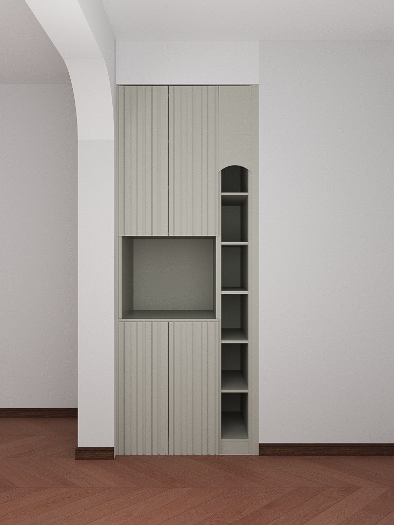 水共山石高端设计-公园里法式阳台柜-装修设计方案