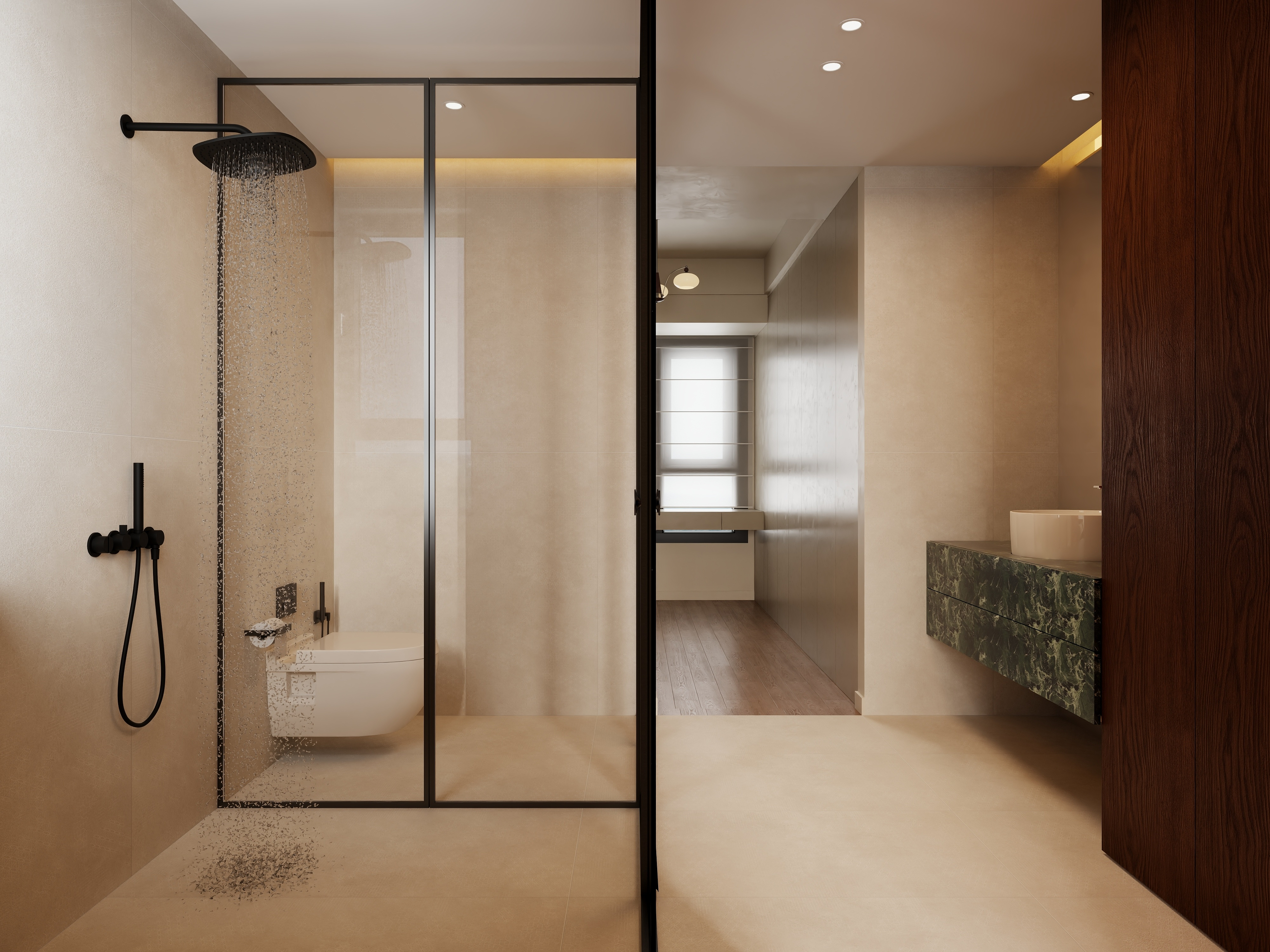 白水泥-中古云山岳装修效果图