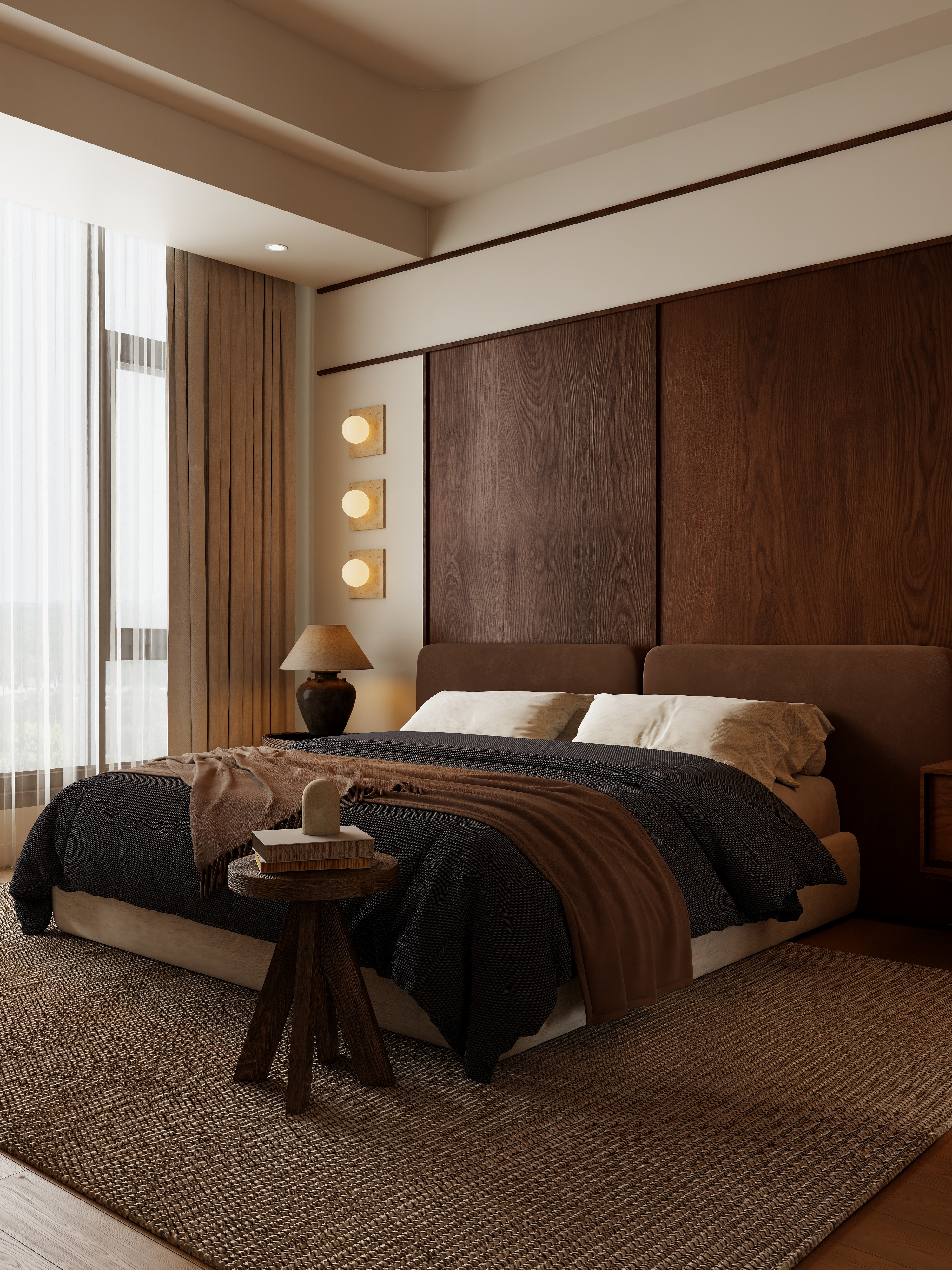 白水泥-中古云山岳装修效果图