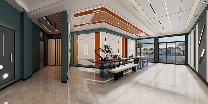 柒景设计-集成吊顶  大板 展厅-装修设计方案