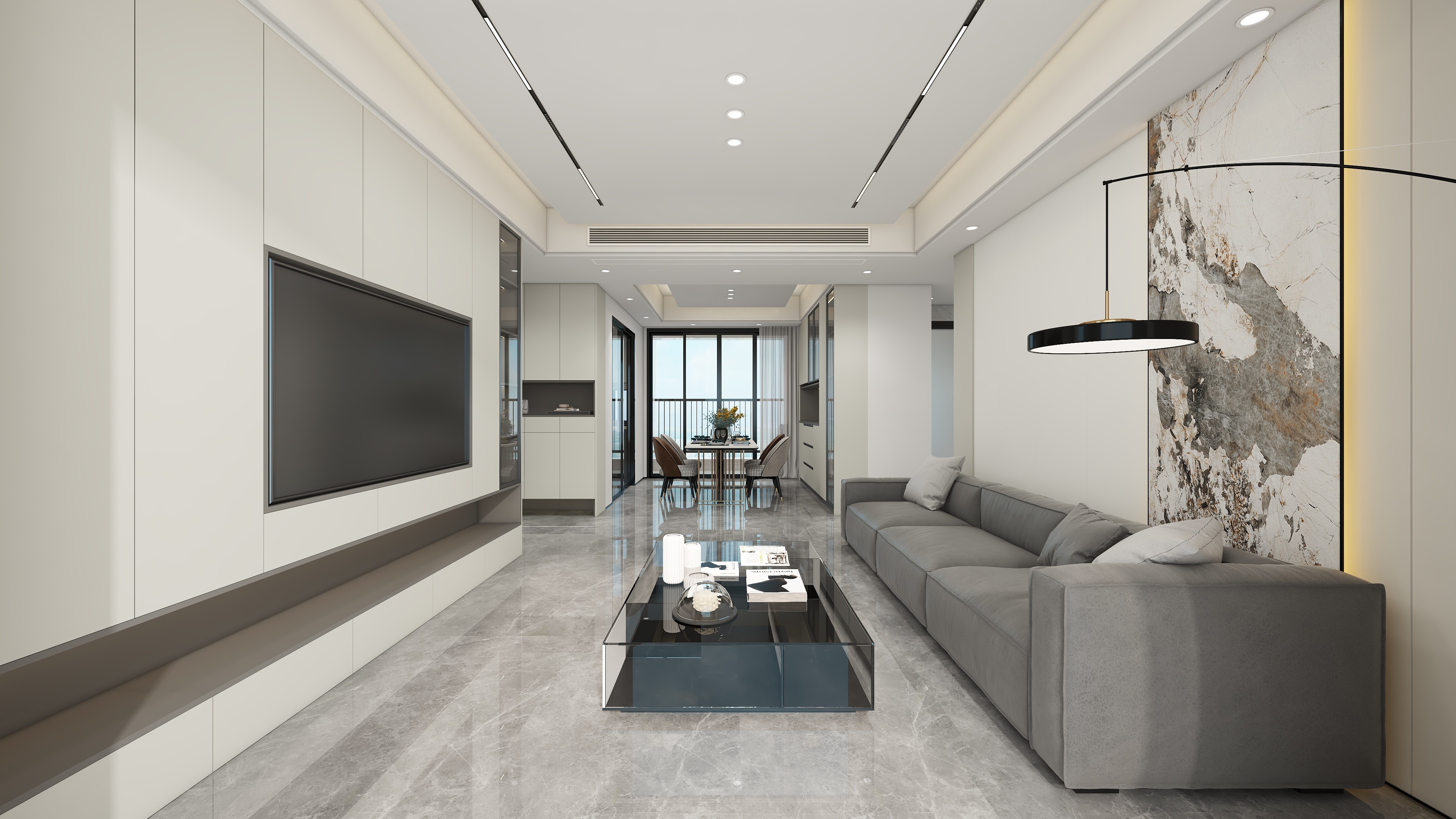 星空设计工作室design-现代简约136㎡5室装修效果图