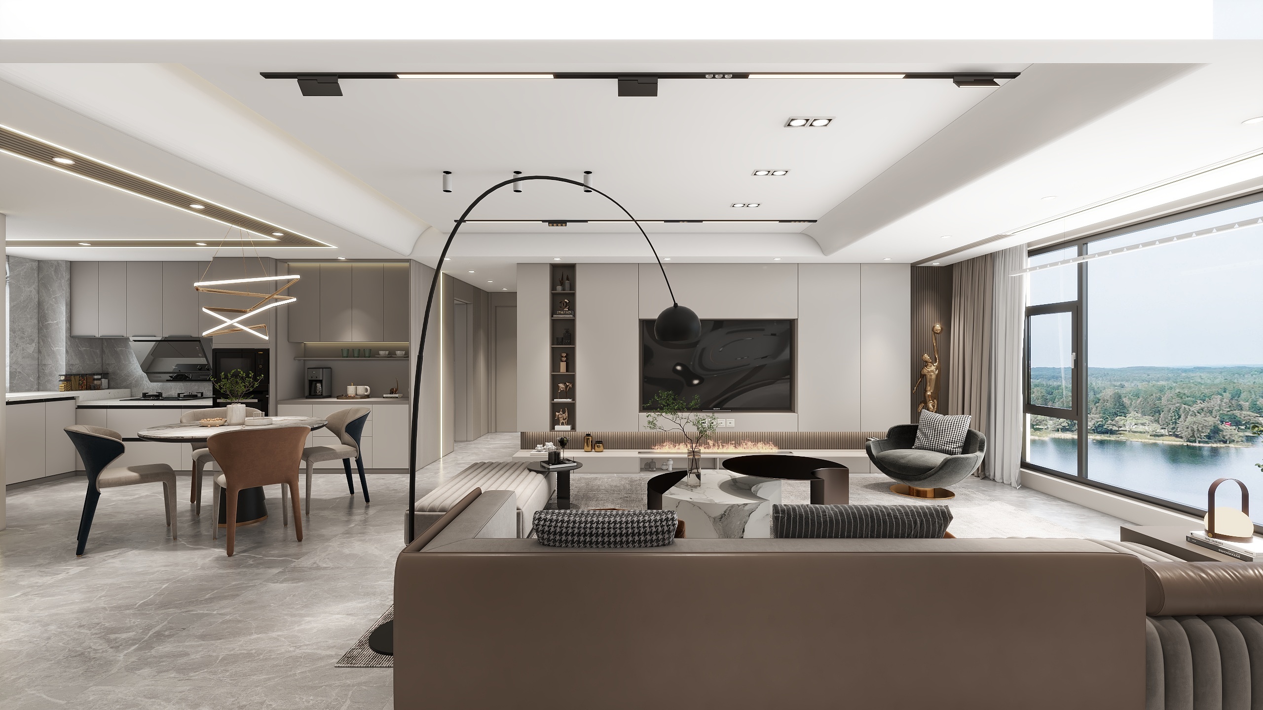 zhouqi1001-轻奢2居-全屋全景-装修设计方案