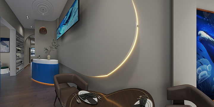 赫玺设计-洗脸吧效果图-装修设计方案