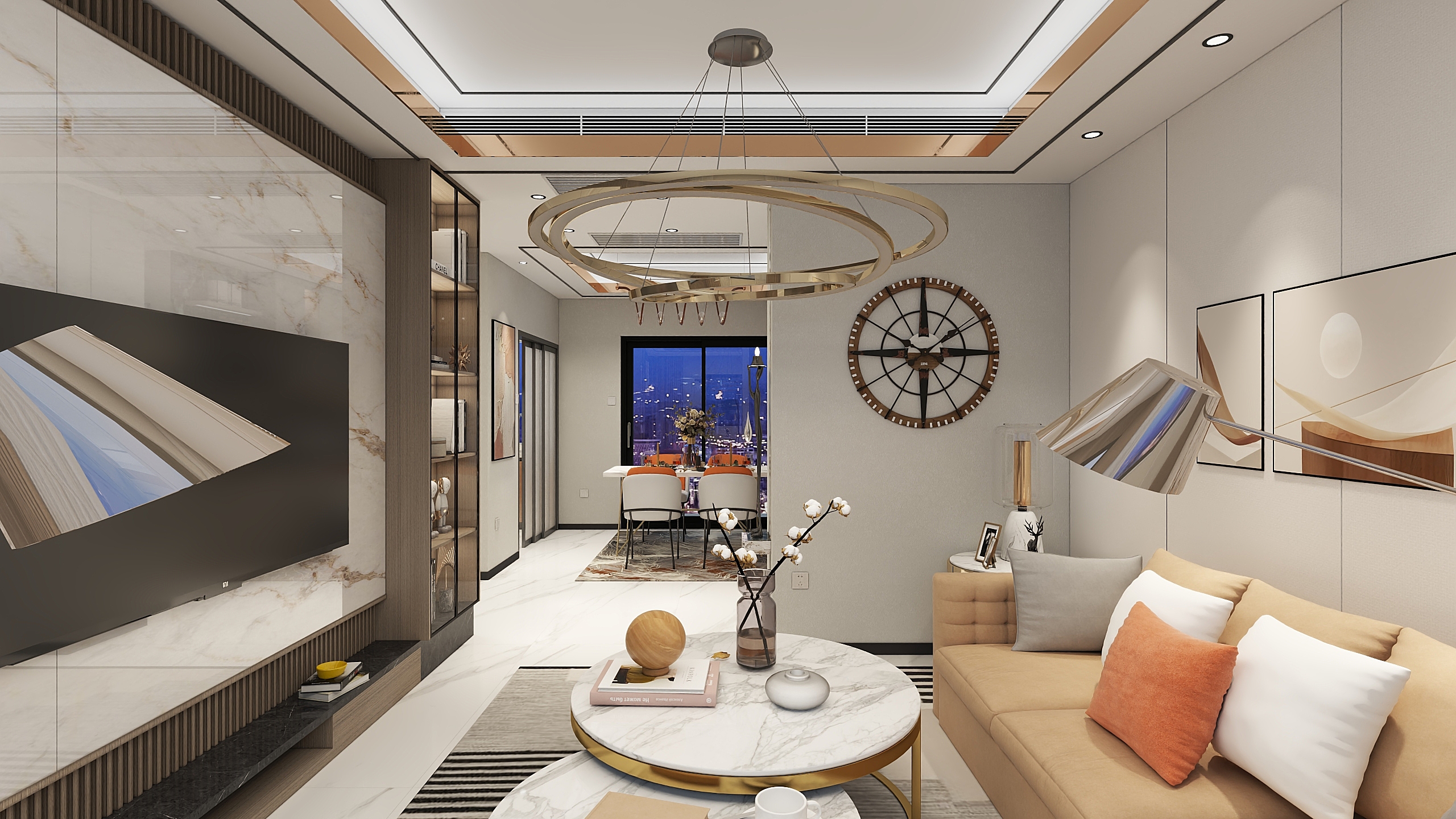 轩丞筑城2772-优格国际3,4期轻奢83㎡1室-装修设计方案