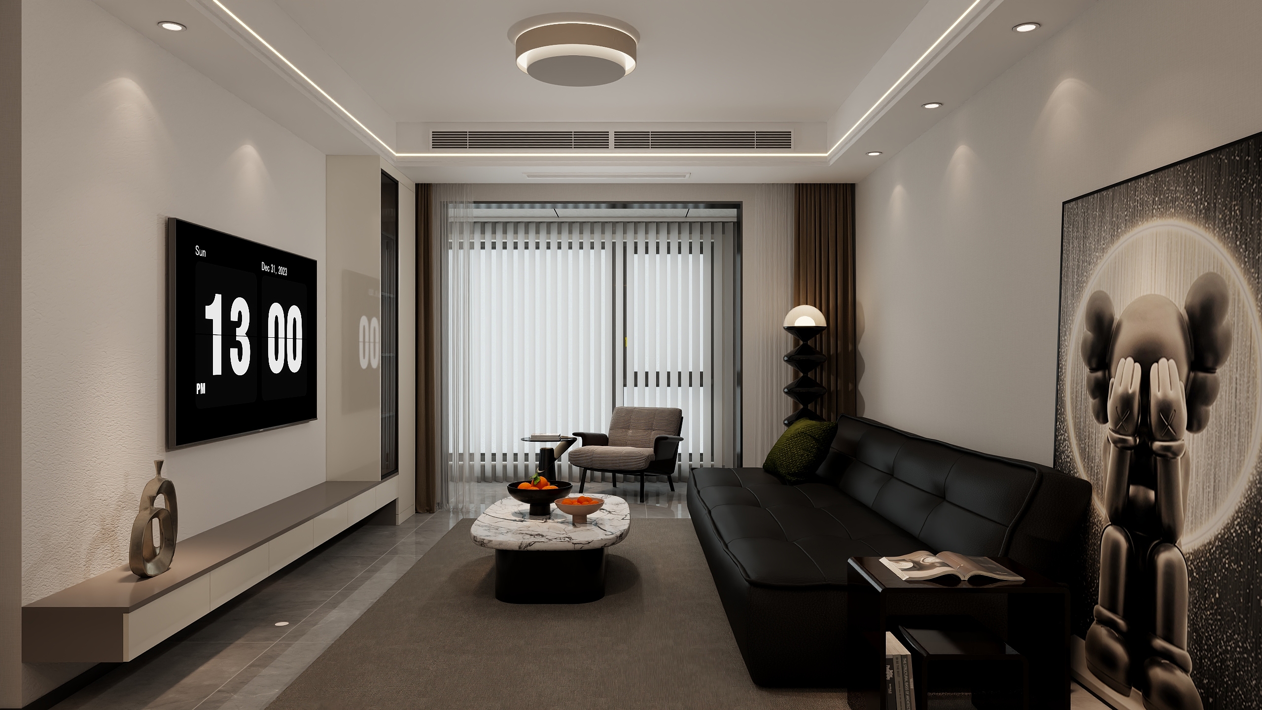 泽成LZC-金辉世界城D区111㎡3室-装修设计方案