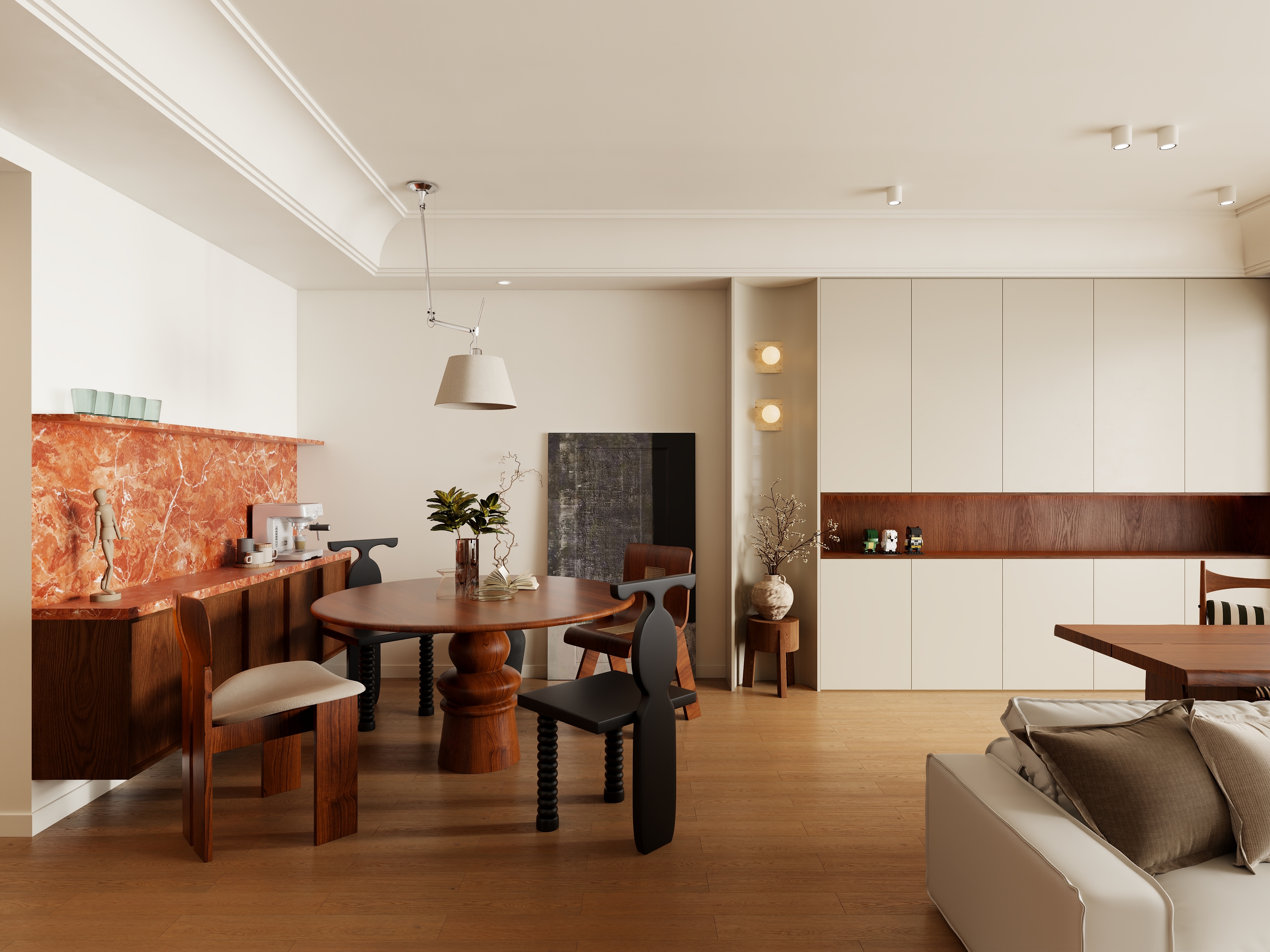 白水泥-中古云山岳装修效果图